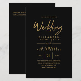 Papier BUDGET Couleur Tendances Mariage OR Inviter Modern