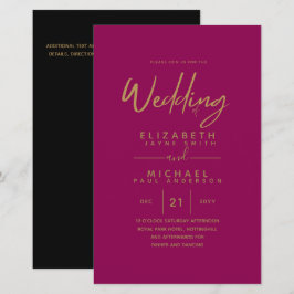 Papier BUDGET Couleur Tendances Mariage OR Inviter Modern