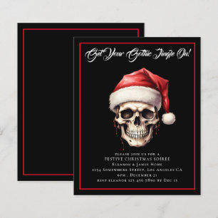 Papier Budget crâne gothique Invitation de la fête de Noë