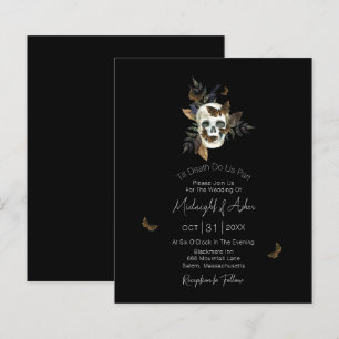 Papier Budget Crâne jusqu'à la mort Do Us Part Mariage In