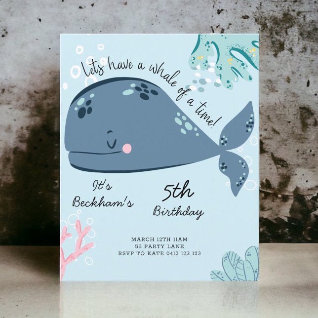 Papier BUDGET Cute "Whale Of A Time" (Créateur téléchargé)