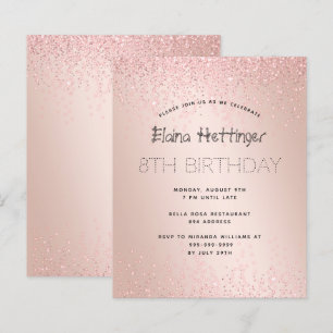 Papier Budget de 8e année Anniversaire Parties scintillan