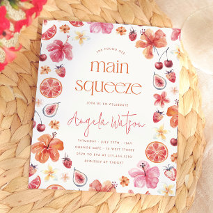 Papier Budget de la douche de nuptiale Main Squeeze Citru