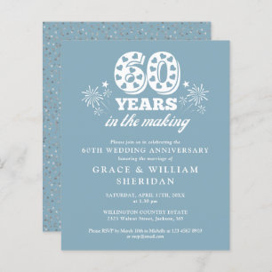 Papier Budget de l'invitation du 60e anniversaire
