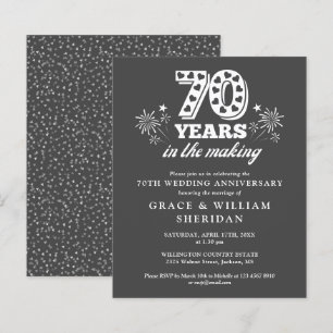 Papier Budget de l'invitation du 70e anniversaire