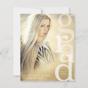 Papier Budget de superposition de GRAD Faire-part de grad