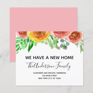Papier Budget Déplacement Faire-part Floral Blush Rose