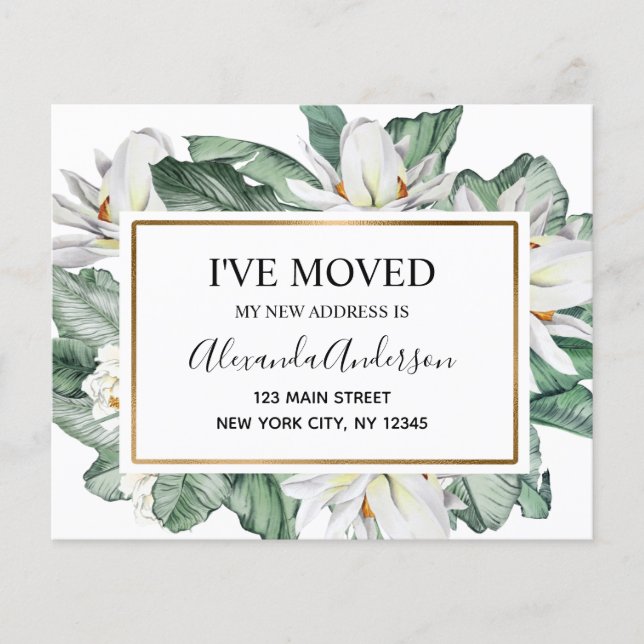 Papier Budget Déplacement Faire-part Tropical Floral (Devant)