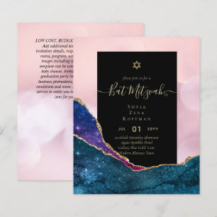 Papier BUDGET DES Invitations BAT MITZVAH DE PARTIES SCIN