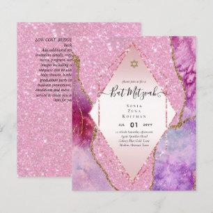 Papier BUDGET DES Invitations BAT MITZVAH DE PARTIES SCIN