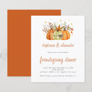 Papier BUDGET Dîner d'action d'amitié Citrouilles Thanksg
