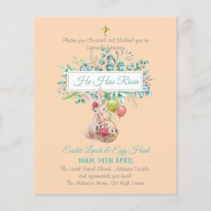 Papier Budget d'invitation religieuse de Pâques