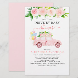 Papier Budget Drive Par Baby shower Floral Blush Pink