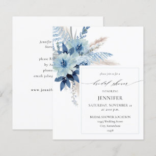 Papier Budget Dusty Blue Bohème Floral Fête de Mariage 2