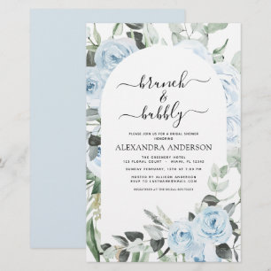 Papier Budget Dusty Blue Brunch & Bubbly Fête des mariées