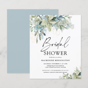 Papier Budget Dusty Blue Eucalyptus Fête des mariées