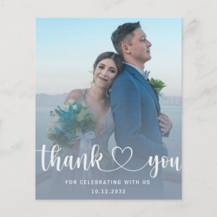 Papier Budget Dusty Blue & Photo Merci Mariage