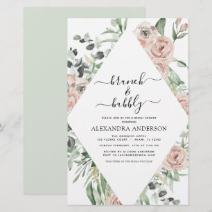 Papier Budget Dusty Pink Brunch & Bubbly Fête des mariées