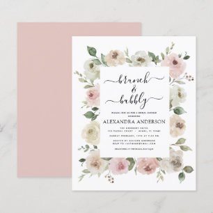 Papier Budget Dusty Pink Brunch & Bubbly Fête des mariées