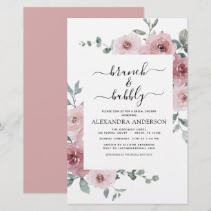 Papier Budget Dusty Pink Brunch & Bubbly Fête des mariées