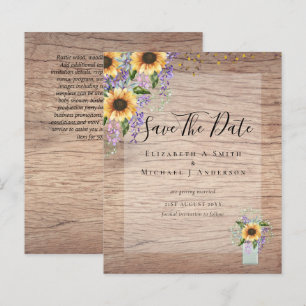 Papier BUDGET ÉCONOMISER LES DATES Tournesols Rustiques v