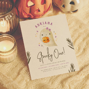 Papier Budget Éffrayant Une Fille Halloween Premier anniv