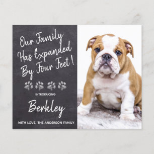 Papier Budget élargi par quatre pieds nouveau chien de ma