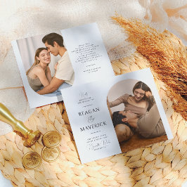 Papier Budget Elegant Arch Boho minimaliste Mariage photo