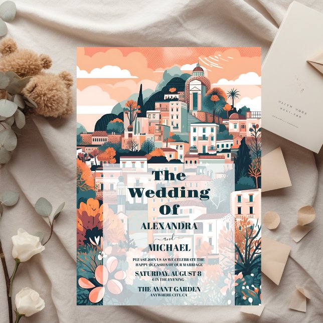 Papier Budget Élégant Italie Capri Destination Mariage (Créateur téléchargé)