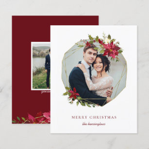 Papier Budget Élégant Noël Wreath Photo de vacances