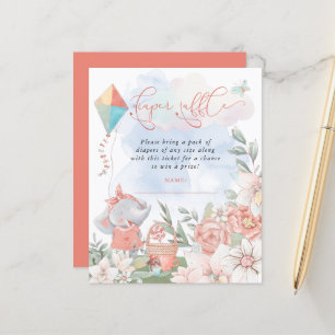 Papier Budget Elephant Déchets Baby shower pique-nique