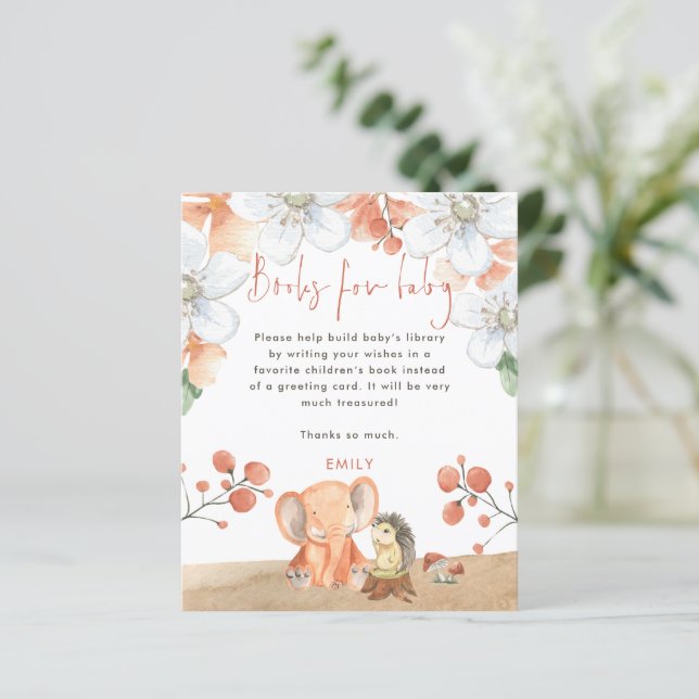 Papier Budget Elephant Hedgehog Livre de fille pour le Ba (Debout devant)