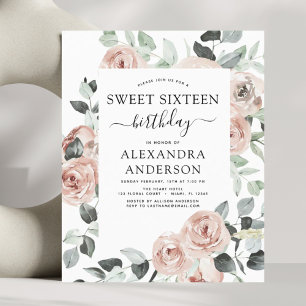 Papier Budget Emerald Green Sweet sixteen fête d'annivers