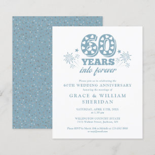 Papier Budget en Forever 60e anniversaire Invitation