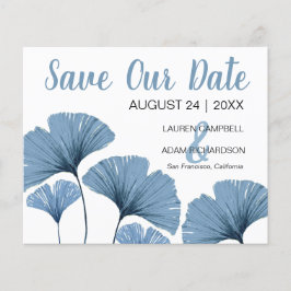 Papier Budget Enregistrer la date Mariage de feuillage bl