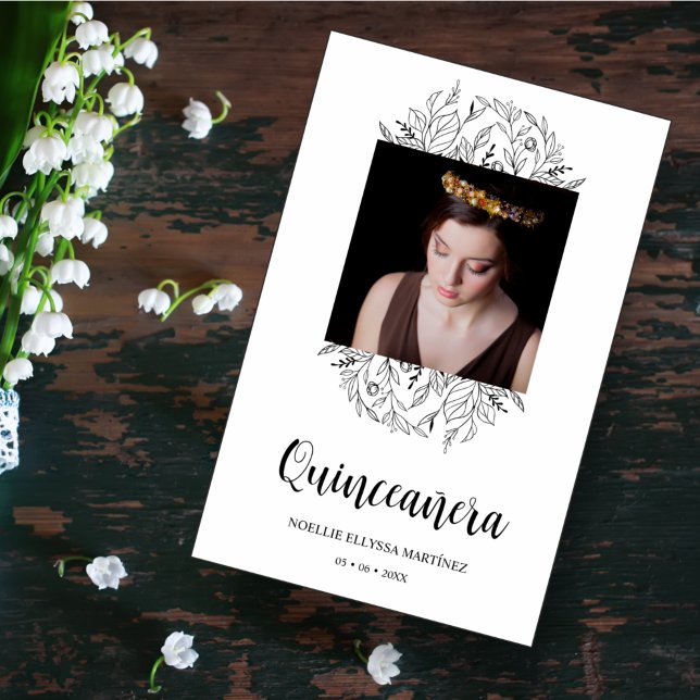 Papier Budget espagnol Gros Fleur sauvage Quinceañera Pho (Créateur téléchargé)