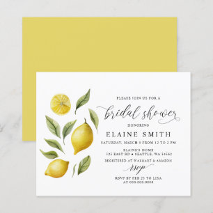 Papier Budget Été Citron Lime Citrus Fête des mariées