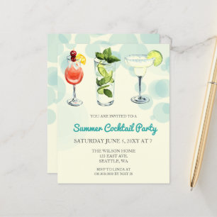 Papier Budget Été Cocktail Invitations