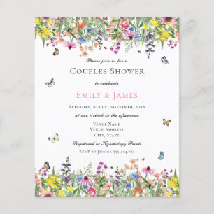 Papier Budget Été Floral Couples Douche