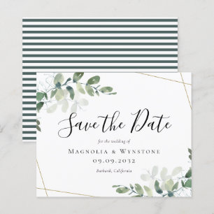 Papier BUDGET Eucalyptus Aquarelle Mariage Enregistrer La