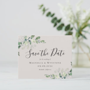Papier BUDGET Eucalyptus Aquarelle Mariage Enregistrer La