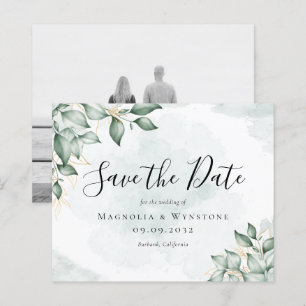 Papier BUDGET Eucalyptus Aquarelle Mariage Enregistrer La