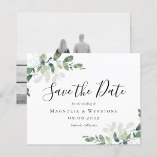 Papier BUDGET Eucalyptus Aquarelle Mariage Enregistrer La