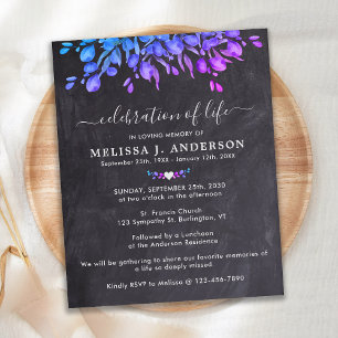 Papier Budget Eucalyptus Ardoise Célébration De L'Invitat