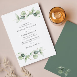Papier Budget Eucalyptus Faire-part de mariage de verdure
