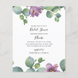Papier Budget Eucalyptus Fête des mariées vert pourpre