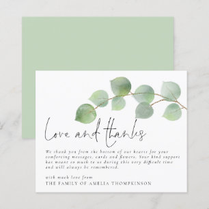 Papier Budget Eucalyptus Funérailles Sympathie Amour et M