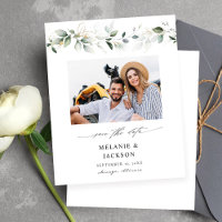 Budget Eucalyptus Glow Photo Enregistrer la date 2