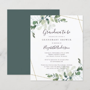Papier Budget Eucalyptus Grand-mère pour être Invitation 