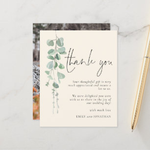 Papier Budget Eucalyptus Photo Merci ivoire